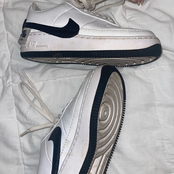 White and black Nike Air Forces - Picture 2 of 2